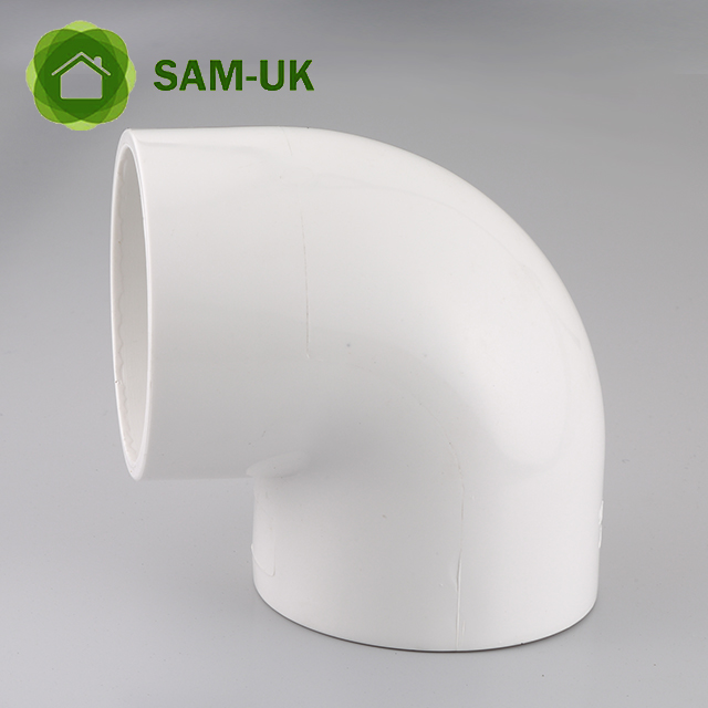 sam-uk Factory wholesale high quality plastic 90 degree pvc plumbing pipe fittings manufacturers elbow