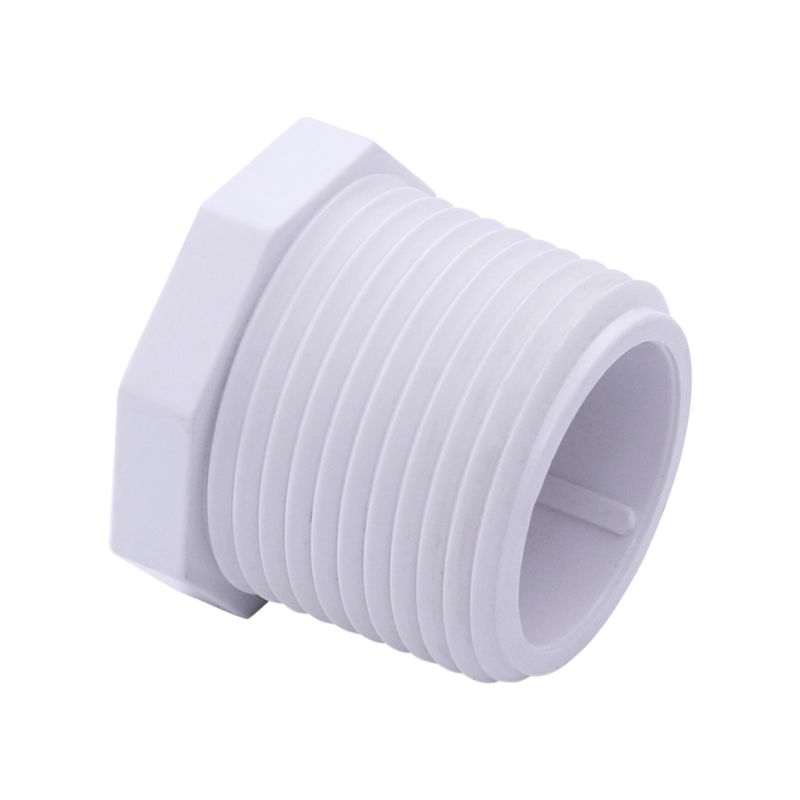 sam-uk Factory wholesale high quality plastic pvc pipe plumbing fittings manufacturers PVC external thread plug fitting