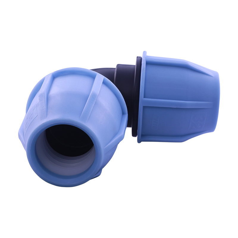 HOT SALE High Quality PP Compression FITTINGS SERIES PP 90DEG ELBOW