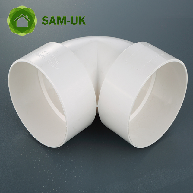 Factory wholesale high quality pvc pipe plumbing fittings manufacturers plastic PVC pipe 90 deg elbow fitting