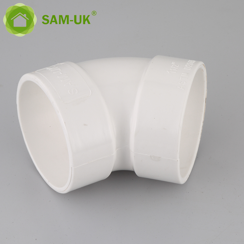 Factory wholesale high quality pvc pipe plumbing fittings manufacturers plastic PVC pipe 45 deg elbow