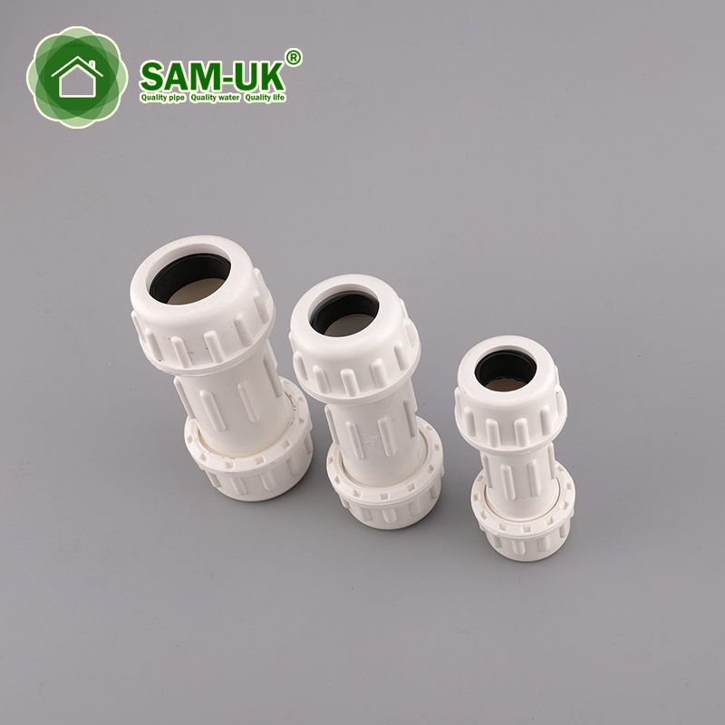 1/2 inch schedule 40 PVC pipe compression coupling