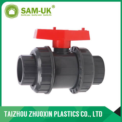 PVC double union ball valve ( socket )
