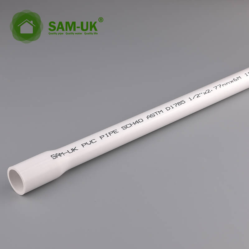 one inch schedule 40 pvc belled end pipe for drinking water from China